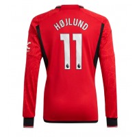 Pánský Fotbalový dres Manchester United Rasmus Hojlund #11 2023-24 Domácí Dlouhý Rukáv